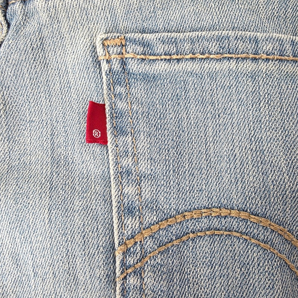 Levis 518 Bootcut Jeans Womens 11 Medium Wash Blue Denim Mid Rise Stretch - Picture 11 of 16